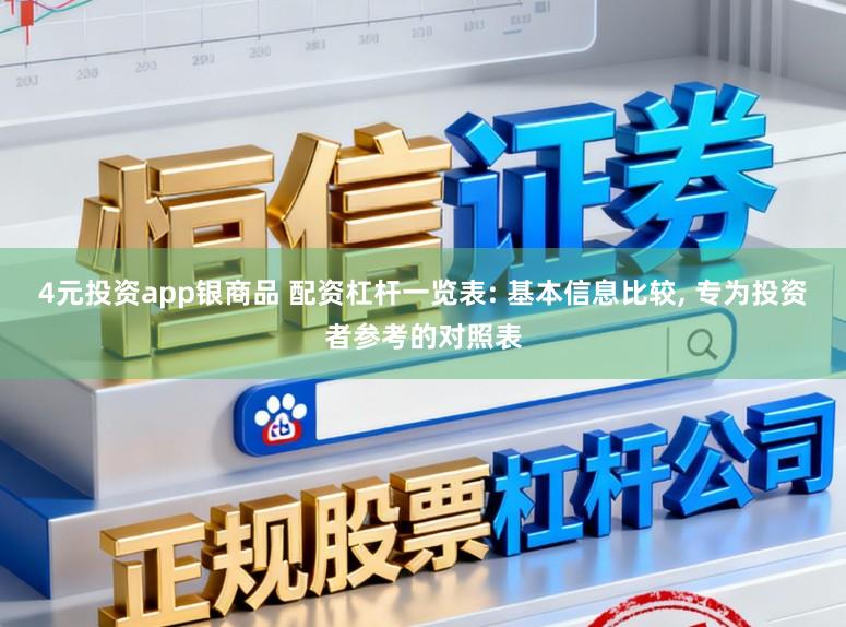 4元投资app银商品 配资杠杆一览表: 基本信息比较， 专为投资者参考的对照表