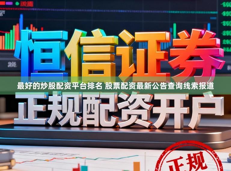最好的炒股配资平台排名 股票配资最新公告查询线索报道